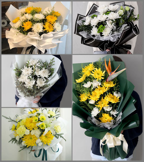 贵州六盘水盘县竹海镇上鱼塘村白事花束代送